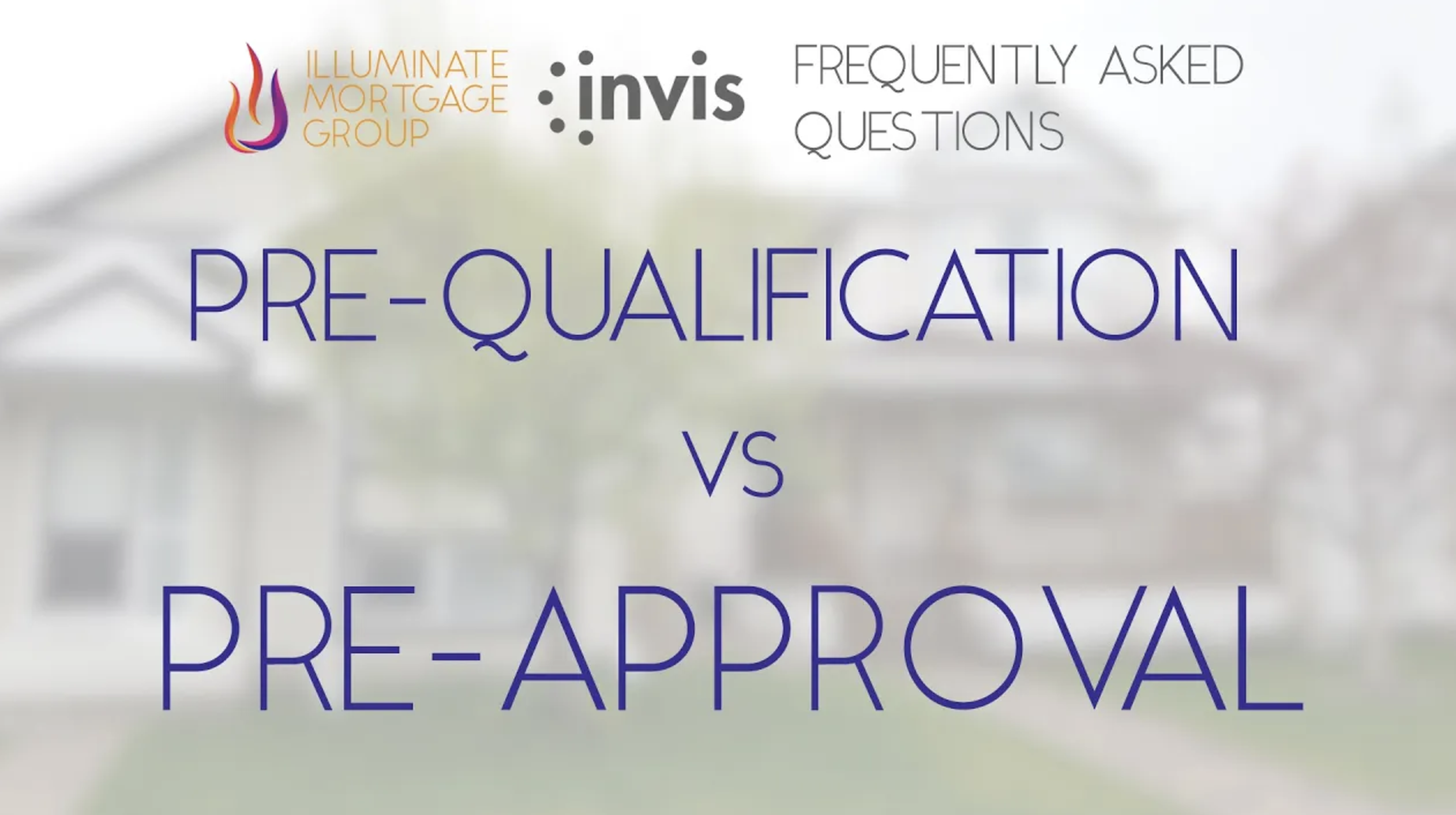 Pre-Qualification vs. Pre-Approval